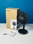 Awei F23 Portable USB Rechargeable Desk Fan (4000mAh)- Black Color (1)