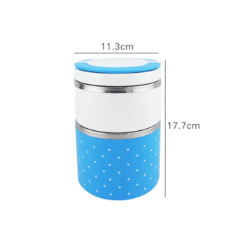 Double Layer Stainless Steel Insulated Lunch Box