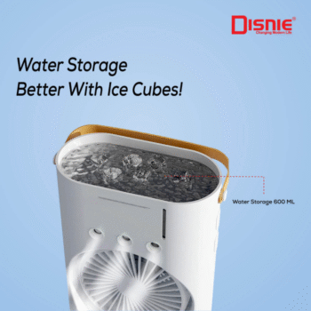 Disnie DRMF-63USB Rechargeable Double Head Portable Mini Air Cooling Mist Fan